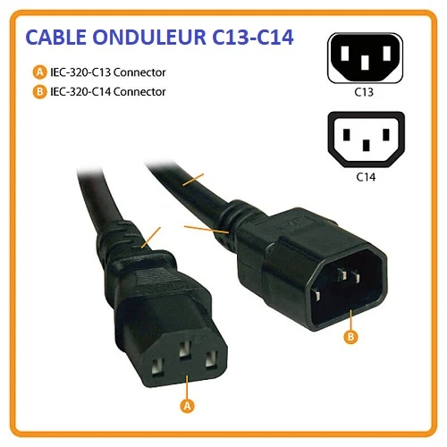 Câble Onduleur C13-C14 Value