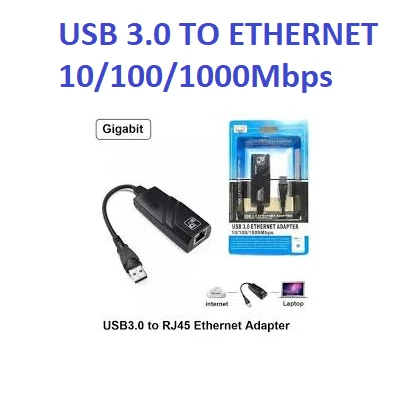 Adaptateur USB 3.0 To Ethernet 10/100/1000Mbps