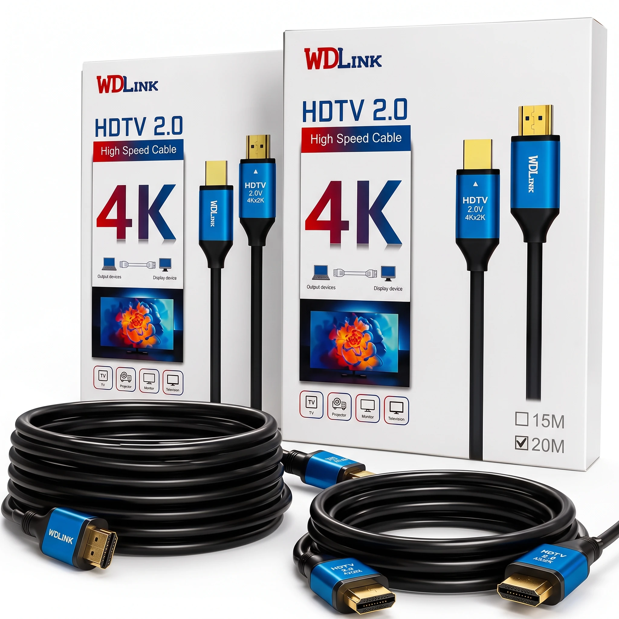WDLink Câble HDMI 4K 15M