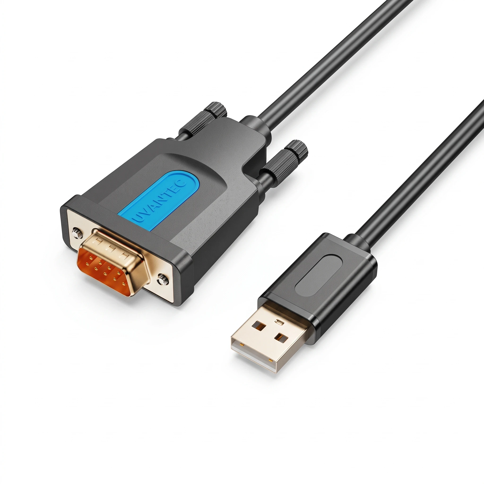 Adaptateur USB - UVANTEC - UV550 - RS-232 DB9 mâle - 1,5 m - Plug & Play