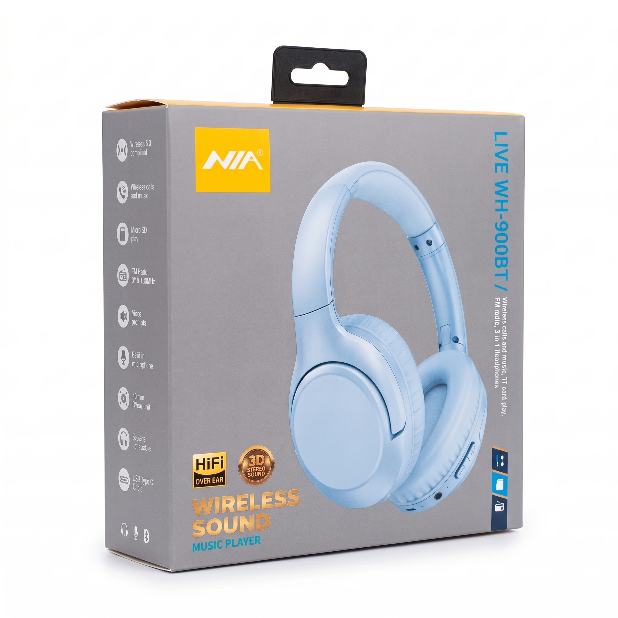 NIA Casque Wireless Live WH-900BT