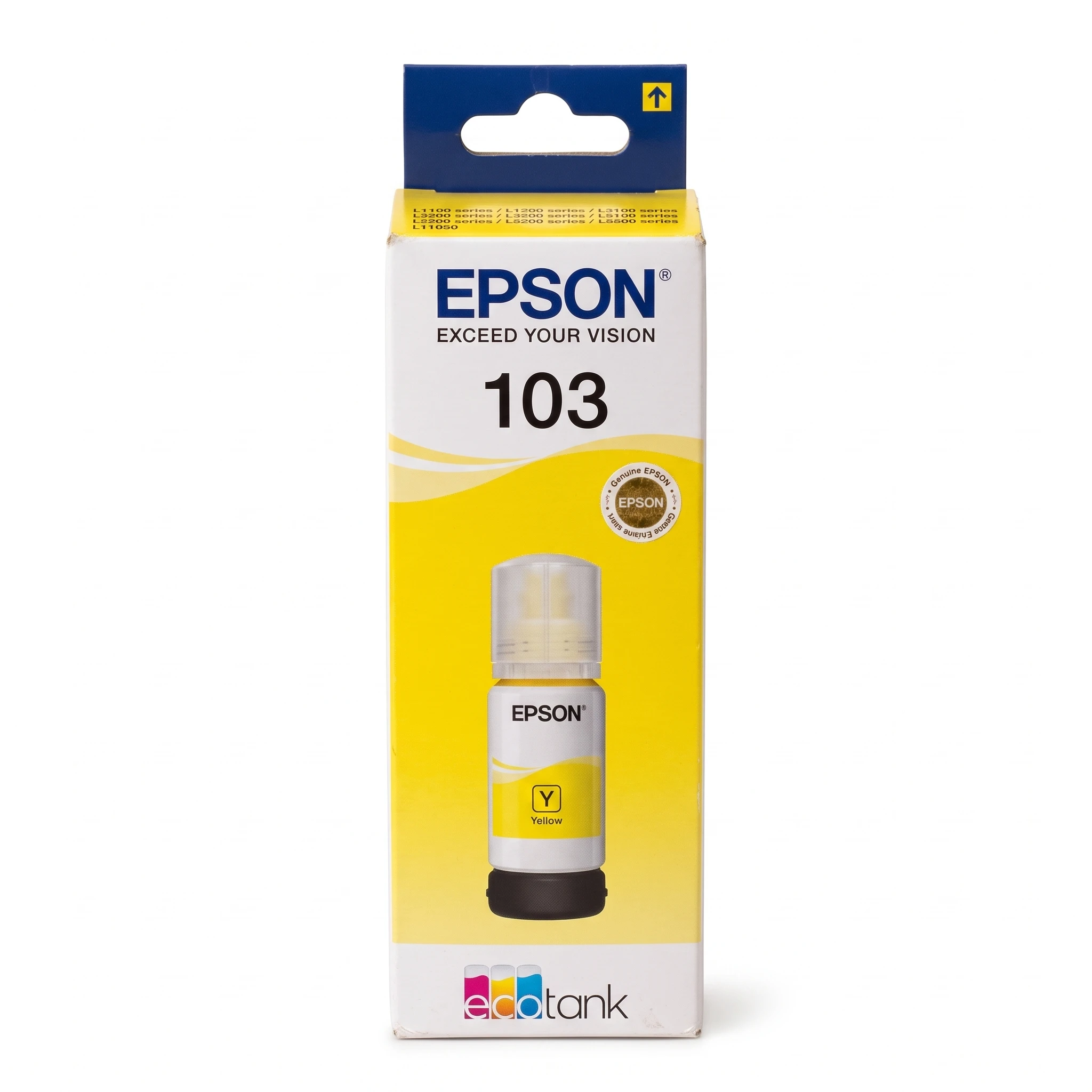 Epson 103 Jaune – Bouteille d’encre Epson EcoTank d’origine (C13T00S44A)