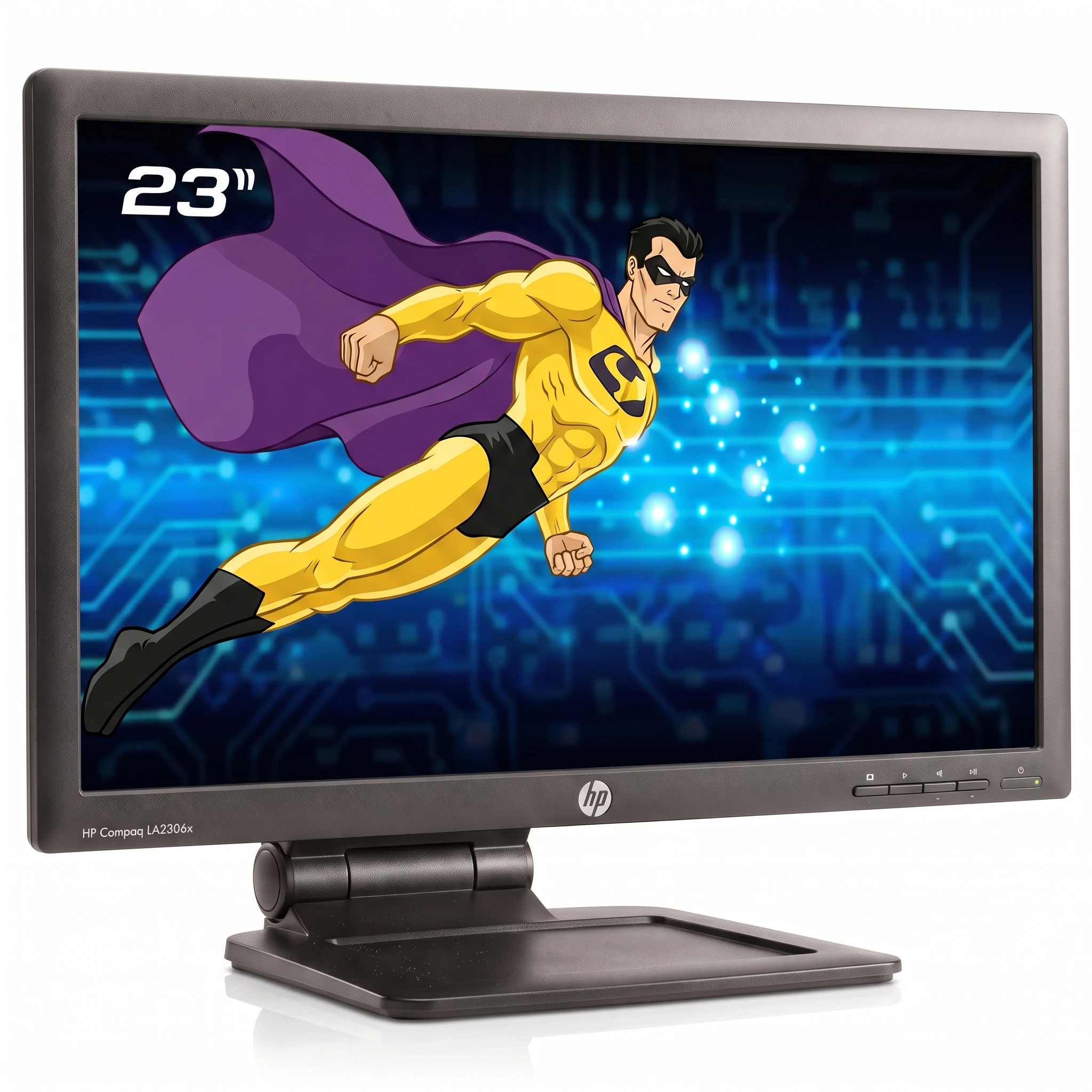 Ecran PC Pro 23" HP LA2306x VESA 16:9 VGA DVI DP 1920x1080 LCD TN TFT